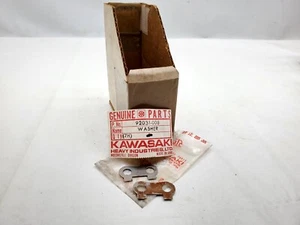 2 New KAWASAKI 75-76 KX400 1974 KX450 F12MX LOCK WASHER 92031-008 (x2) - Picture 1 of 8