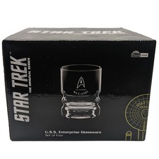 Star Trek The Original Series U.S.S. Enterprise Glassware Set Of 4