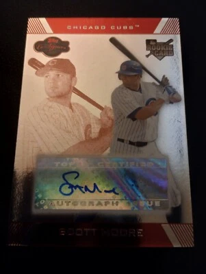 2007 Topps Co-Signers Scott Moore AUTOGRAPH Cubs 90/175 - Image 1 of 2