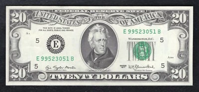 FR. 2072-E 1977 $20 FRN FEDERAL RESERVE NOTE RICHMOND, VA GEM UNCIRCULATED - Image 1 of 2