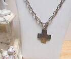 Silpada 925 Sterling Silver Virtuosity Cross N0557 Toggle Necklace 16" Long
