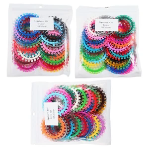 Dental Orthodontic Cartoon Ligature Ties O-Ring Elastic Bands Braces 1000 ties - Picture 1 of 24
