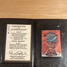 Nigel Wilson Autographed/Signed Donruss Diamond Kings Card With COA