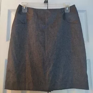 NWOT Anne Klein Women's Lined Grey Stretch Suit Skirt Sz 4 EUC Business Classic - Picture 1 of 11