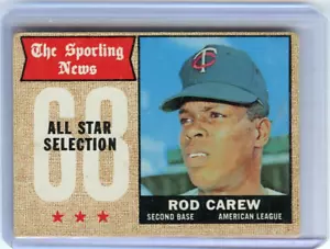 1968 Topps Rod Carew Minnesota Twins #363 AS 💥💥🎆 sehr guter Zustand - Bild 1 von 2