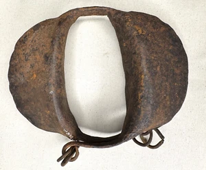Yoruba Eisen Fußkettchen Gelede Egungun Egbe Saworo Nigeria Gong Metall Orisa Ifa - Bild 1 von 2