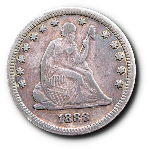 1888-S Seated Liberty Quarter Silver  25C Cover