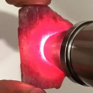 46,74 Ct - Naturale 100% Non Riscaldato Bellissimo Rubino Rosso Grezzo Mozambico - Foto 1 di 5