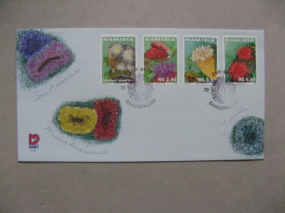 SWA NAMIBIA, cover FDC 2006, sea anemones - Image 1 of 1