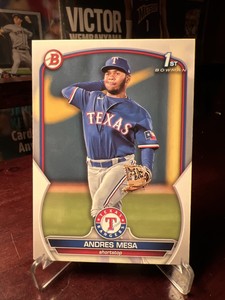 2023 Bowman Baseball ANDRES MESA Rangers RC 1st BP-44