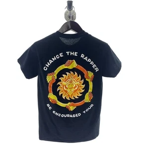 CHANCE THE RAPPER Courage Tour T-Shirt S Small schwarz doppelseitig Unisex Fit - Bild 1 von 2