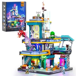 FUNWHOLE Cyberpunk Neoncity Apartment Brick Set w/ Light Kit 2507PCS(AU Stock) - Picture 1 of 18