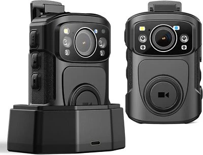 BOBLOV 128G 4K Police Body Camera W/ Audio Video Recorder GPS Night Vision 48MP - Image 1 of 4