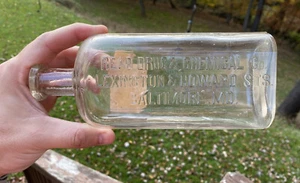 Read Drug & Chemical Co, Baltimore, MD Partial Label Alcohol Bottle Maryland - Picture 1 of 13