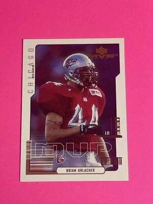 2000 Upper Deck MVP Brian Urlacher Rookie card #192 Chicago Bears New Mexico - Image 1 of 4