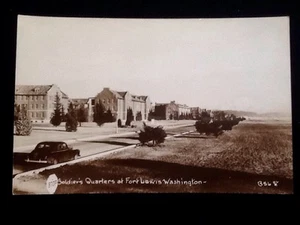 RPPC c1950’s Fort Lewis, WA Soldiers Quarters, Vintage Real Photo Postcard - Picture 1 of 2