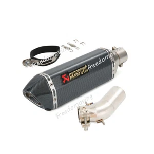 Slip On For BMW C600 SPORT C650GT 2012-2015 Mid Exhaust Link Pipe 370mm Muffler - Picture 1 of 9