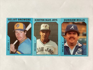 1985 TCMA Beloit Brewers #3 Joe Mitchell, 10 Jose Segura, & 17 Mike Delao Lot