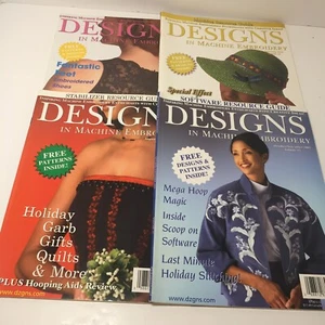 4 Issues of Designs in Machine Embroidery Magazine 2002 - Picture 1 of 9