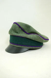 WWII German Heer Wool Chaplains Crusher Visor Cap - Imagen 1 de 1