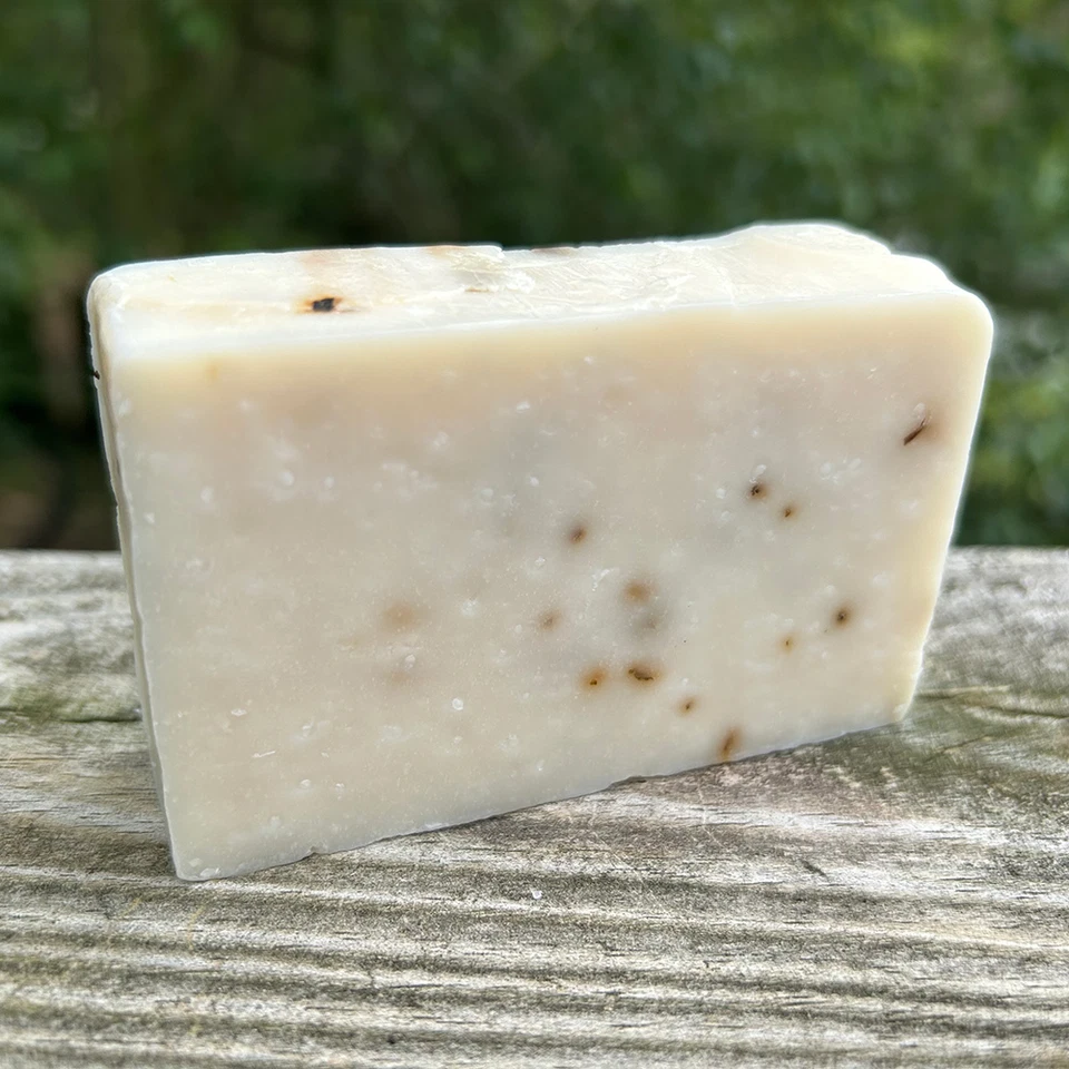 Spearmint Basil Scrub Scented Handmade Cold Process Soap Bar 4.5-5oz - Image 1 of 1