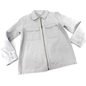Jacket Light Weight Boy's Gray Shirt Jacket Full Zipper XXL 18 NWT - Picture 1 of 4