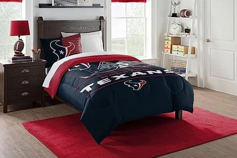 Houston Texans Comforter and Sham 2 piece NFL Bed in a Bag SIZE: TWIN Cover