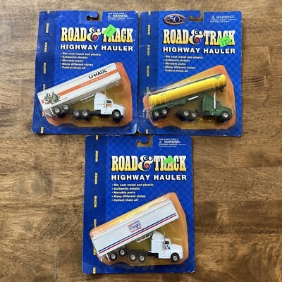 Road & Track Highway Hauler U-Haul Quaker American Airlines 3 TRUCK SET - NEW - Image 1 of 4