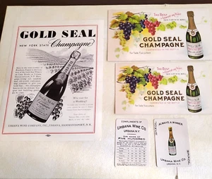 Lot Sammlerstücke Gold Seal Keuka Lake New York Original & Reproduktionskarten - Bild 1 von 2