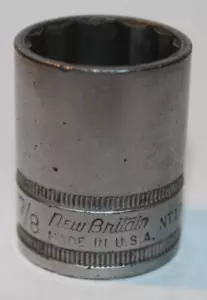 Vtg New Britain 1/2" Drive #NT1228 7/8" Mechanics 12 Point Pt Socket Tool - Picture 1 of 5