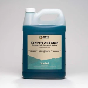 Concrete acid stain interior light blue 1 gallon Sanibel - Picture 1 of 6