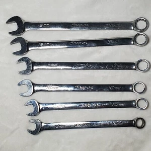Snap on OEXM190B 19MM - 14mm 6 piece Combination Metric Wrench Mechanic Tools - Picture 1 of 9