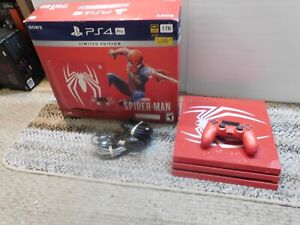 New ListingSony PlayStation 4 PS4 Pro 1TB Marvel Spider-Man Limited Edition Game Console NG