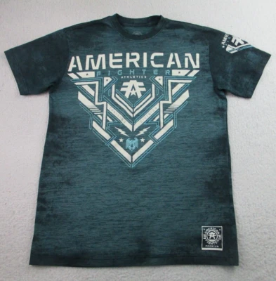 Camiseta American Fighter Para Hombres Pequeña Verde Brezo Bellemont UFC MMA Gráfico Camiseta Foto 1 de 4