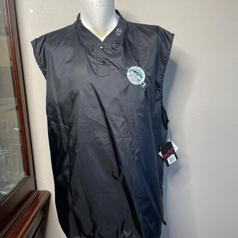 Florida Marlins Rawlings MLB Batting Practice Sleeveless Genuine Pullover Sz L Cover