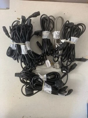 UK Plug to IEC Kettle Lead Mains Power Cords - Bundle Of 18 - Image 1 of 4