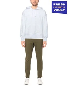 RRP€830 VALENTINO Hoodie Size XL White Long Sleeves Logo Patch Made in Italy - Picture 1 of 6