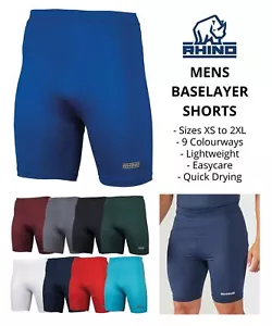 Rhino Mens Base Layer Shorts - 9 Colourways / XS - 2XL - Picture 1 of 4