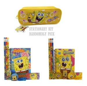 SpongeBob Yellow Pencil pouch bundled with Stationary Kit - Picture 1 of 4