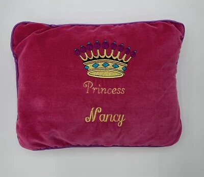 Almohada Princesa Elegante Nancy Corona Rosa Fucsia Niña Dormitorio Foto 1 de 3
