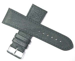 CINTURINO OROLOGIO IN PELLE 22MM 24MM 26MM 28MM 30MM BLU SCURO GRATIS UK POST - Foto 1 di 3