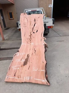 Redgum Slab 3200 Mm Long Seasoned Levelled Both Sides - Picture 1 of 2