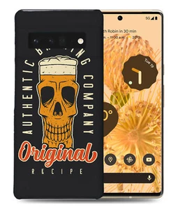 CASE COVER FOR GOOGLE PIXEL|FUNNY BEER SKULL SKELETON - Picture 1 of 11
