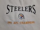 Vtg. Lee Sports Pittsburgh Steelers 1995 AFC Champions Crewneck Mens L, Made USA