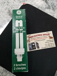 GE 975803 F18DBX /827/4P 18W Biax D 2PIN Compact Fluorescent Bulb (BOX#8) - Picture 1 of 6