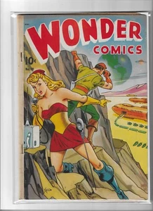 WONDER COMICS # 19 Very Good [1948] Alex Schomburg Xela Cover - Imagen 1 de 2