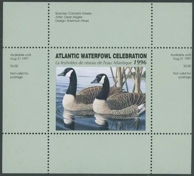 1996 CANADA-ATLANTIC WATERFOWL CELEBRATION, CANADIAN GRAY GEESE, VD.#ATC2 - Image 1 of 3