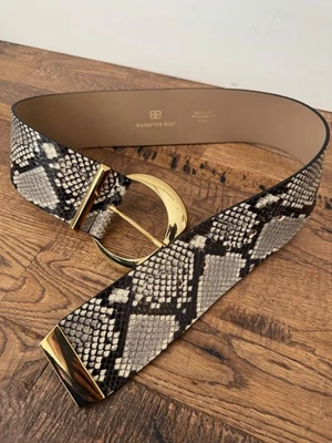 Nuevo Cinturón B-Bajo Kate Python Revolve Talla XS Cuero Repujado Foto 1 de 4