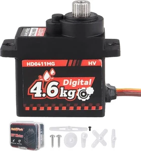 HobbyPark Waterproof 12g Servo Micro Motor Metal Gear Arduino Servo...  - Picture 1 of 6