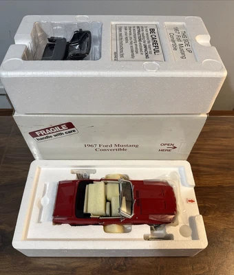 Danbury Mint 1967 Ford Mustang Convertible Candy Apple Red - Brand New - Image 1 of 4